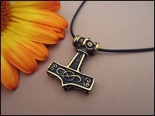 Baldur JewelryBaldur Jewelry - Thors Hammer Necklace Pendant - Mjölnir Viking Norse Thor Hammer Pendant Viking Jewelry - Thor Necklace - Thor Gifts for Men - Viking Necklace for Men