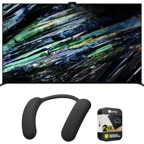 Image of Sony XR65A95L BRAVIA XR A95L 65 inch QD-OLED 4K HDR Smart TV (2023) Bundle with Bonus Theater U Wearable TV Speaker and 2 YR CPS Enhanced Protection Pack
