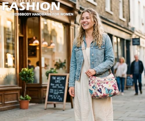Image of Pealwel Casual Crossbody Bag with Anti Theft Pocket - Women Lightweight Water-Resistant Purse Bag