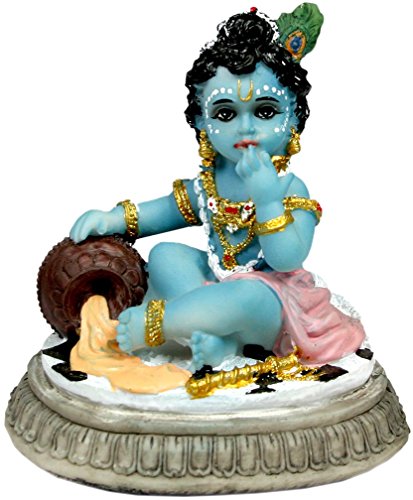 Butter Thief Baby Krishna Statue 3.5