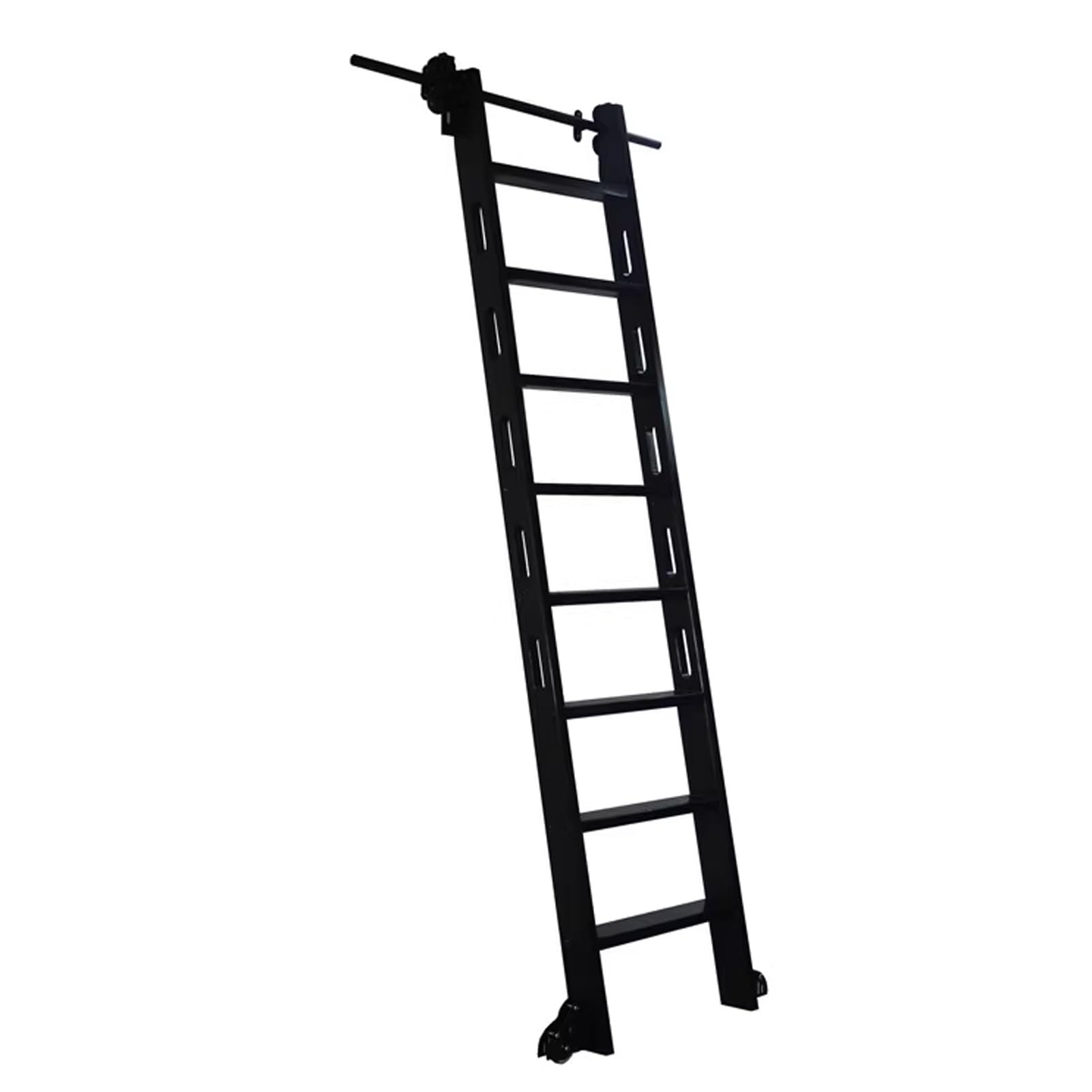 Teleskop-Schiebeleiter-Handwerkssatz, Rollleiterschienensatz für Bibliotheken, 3,3-24 Fuß-Erweiterungssatz, Mobile Leiterschiene/-schiene mit Schienenverbinder, Leiter-Komplettsatz (ohne Lei