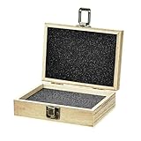 Useekoo Vintage Wooden Storage Box, 5.9×4.3×1.9 Inch Small Wooden Box with Hinged Lid for DIY Art Hobby, Wood Keepsake Box Rectangular for Jewelry Crafts, Gift