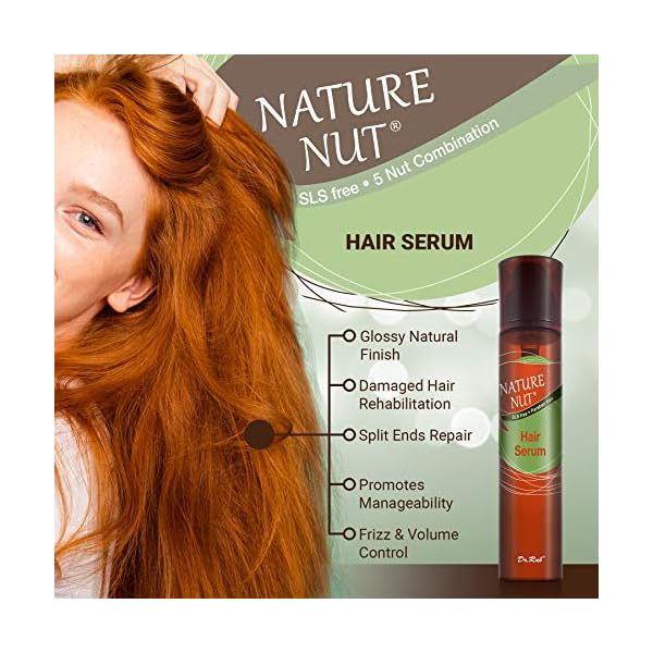 Nature-Nut-Hair-Serum-Moisturizer-for-Frizzy-Hair-Anti-Frizz-Hair-Gloss-Serum-Split-End-Repair-Treatment-for-Dry-Damaged-Hair-with-5-Nut-Hydration-Formula Nature Nut Hair Serum Moisturizer for Frizzy Hair - Anti Frizz Hair Gloss Serum Split End Repair Treatment for Dry Damaged Hair with 5 Nut Hydration Formula