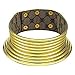 AFASOES Collier Ras du Cou Africain Doré PVC Gros Collier Style Africain Bijoux Deco Chic Taille Réglable avec Bouton pour Femme Homme Fête Cadeau Anniversaire Soiree Decoration