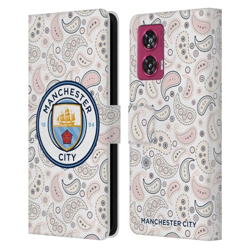 Head Case Designs Officially Licensed Manchester City Man City FC Third 2020/21 Badge Kit Leather Book Wallet Case Cover Compatible with Motorola Edge 50 Fusion