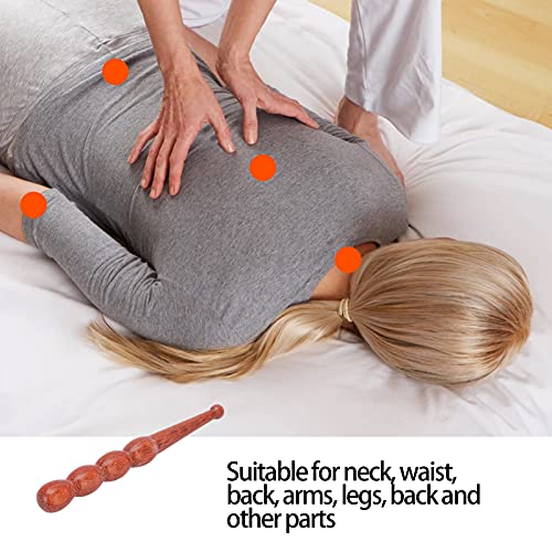 Dioche DIOCHEZ76QEID0FO1209-12 Wooden Massage Stick - Foot Hand Massage Stick Pain Relief Home Travel Foot Reflexology Massager Foot Reflexology Stick Foot Mahogany Acupuncture Pen thumb #4