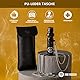 Yimi Hookah® Shisha Mundstück | Shisha Hygienemundstück | Shisha Mundstück aus Harz mit PU Lederbeutel und Edelstahlkette | Shisha Zubehör (Schwarz)