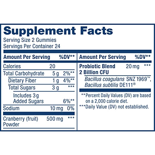 Renew Life Probiotics For Women, 2 Billion Cfu, Probiotic Supplement For Urinary Tract Health, Soy, Dairy & Gluten Free, Vaginal & Urinary Complete With Cranberries, Cherry Flavor, 48 Gummies #TOP2