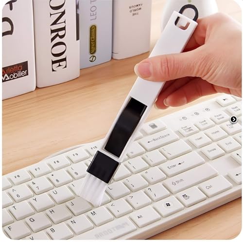 Livizy 2 in 1 Multi-Function Plastic Window Slot Keyboard Wardrobe Dust Removal Cleaning Brush - Image 2