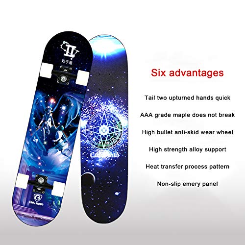 Skateboard débutant double kick stable pour apprendre les premiers tricks - 4