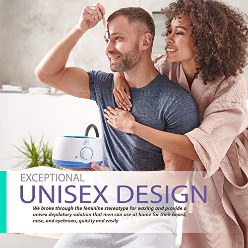 image for BELLA VERDE New Waxing Kit - Home Wax Warmer - Post and Pre Wax Treatm