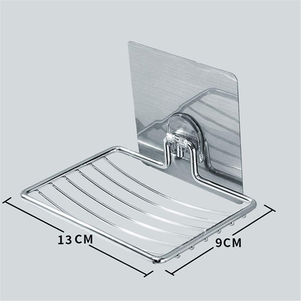 IPEA Porte-savon adhésif mural en métal – Pas besoin de perçage – Design moderne – Coller dans la salle de bain, douche, cuisine, maison – porte- savon ou éponge