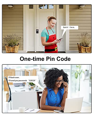 Zowill Keyless Entry Door Lock, Electronic Keypad Deadbolts With Knob Handle, Auto-Lock&Anti-Peeping Password, 20 Customizable User Codes And One-Time Password, Front Door Lock Set With Handle #TOP3