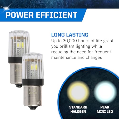 PEAK 1156LED-2BPP Bombillas LED blancas para auto, pack de 2 miniatura 4