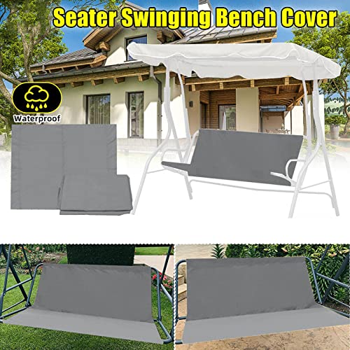 Sxrc 2/3 Seat Patio Swing Cover,Chair Bench Replacement Cover For Swing Seat Waterproof Heavy Duty Swing Seat Cover #TOP4