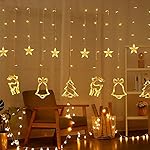 The Purple Tree Plastic Christmas Reindeer LED Curtain Lights -2.5 M (Pack of 1) Warm White, Lights for Christmas, Christmas Lights, Led Curtain Light, Festive Light,