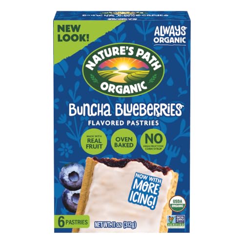 Nature's Path Organic Buncha Blueberries Toaster Pastries, 11 oz (Pack of 1)