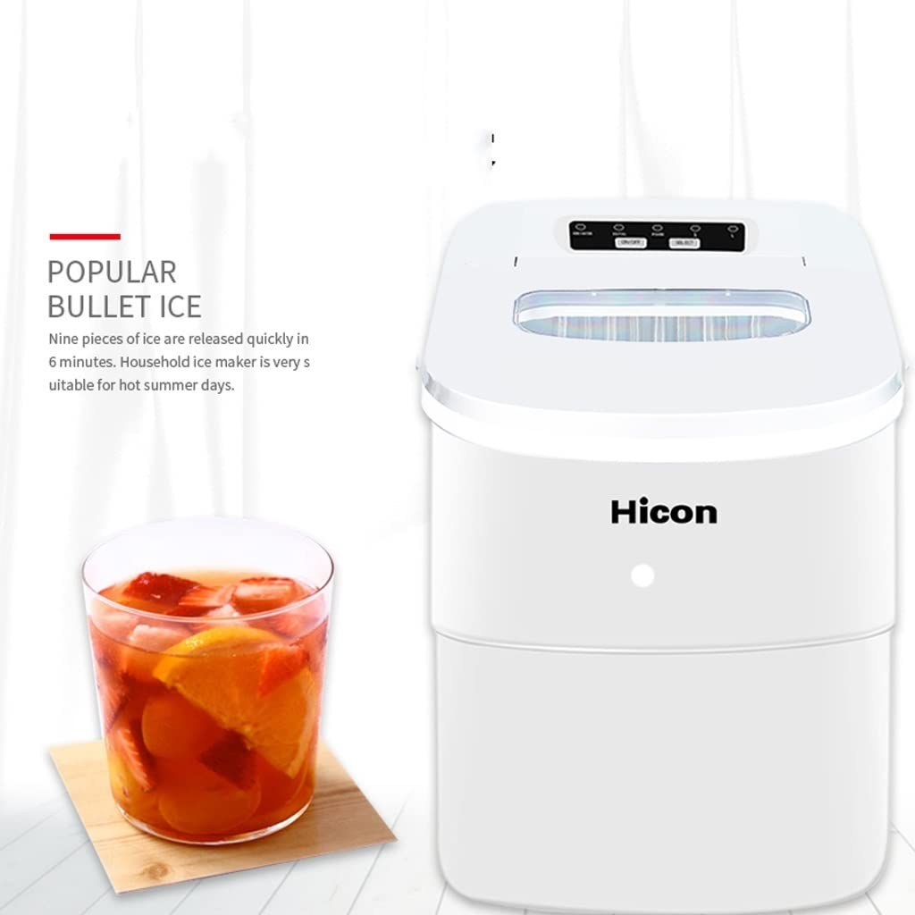 RJJ Fabricante de Hielo pequeño Mini Mini Mini Mini Retro Redondo de Hielo Fabricante de Cubos de Hielo (Color : Picture Color)