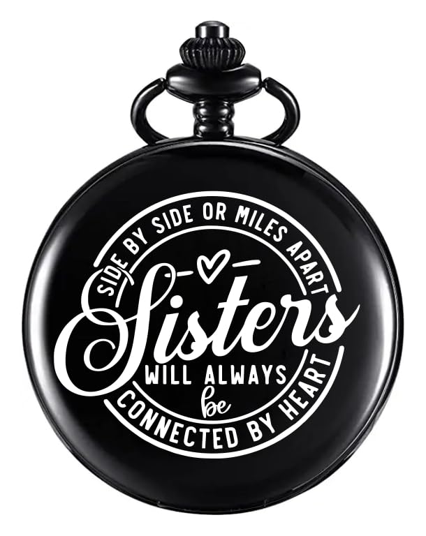 Image of Vintage Gandhi Style Pocket Watch with Engraved Designs & Messages Royal Black Analog for Men Women & Kids Includes Key Ring for car or Bike Keys Ideal Gift