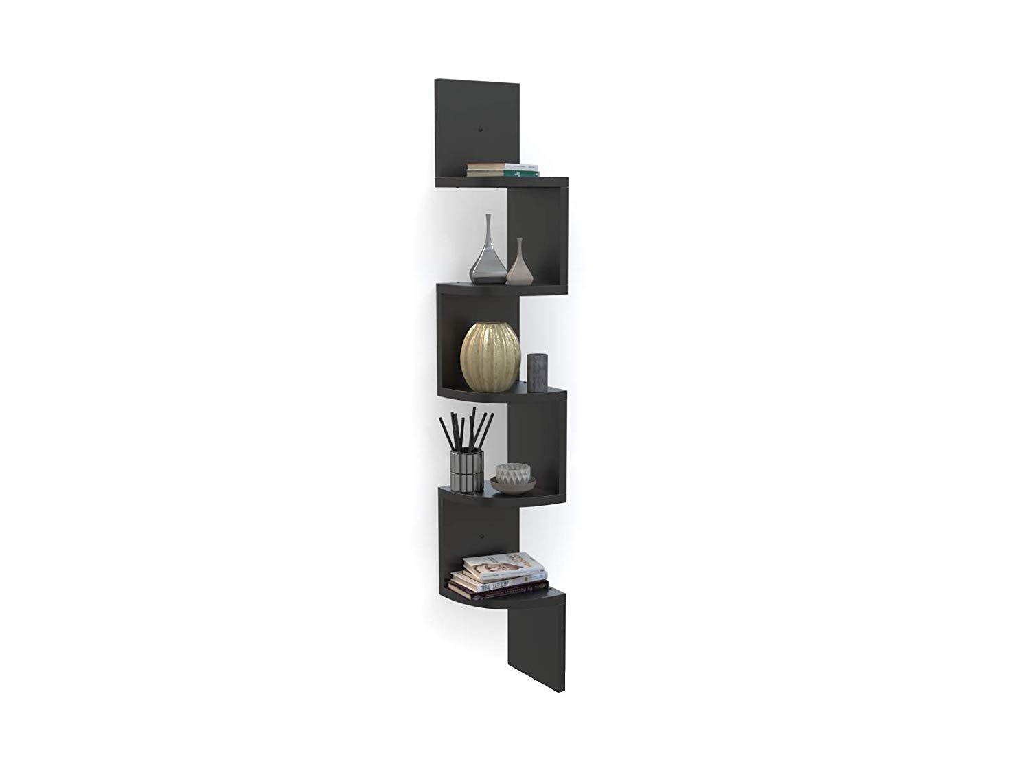 Ebee Zigzag Corner Wall Mount Shelf Unit