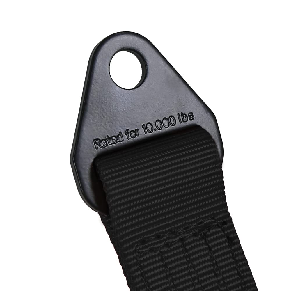 KYOSTAR Correa de límite de 19 Pulgadas, Correa de límite, Correas de Eje de Transporte de Coche clasificadas para 10 Libras (Negro, Paquete de 2)