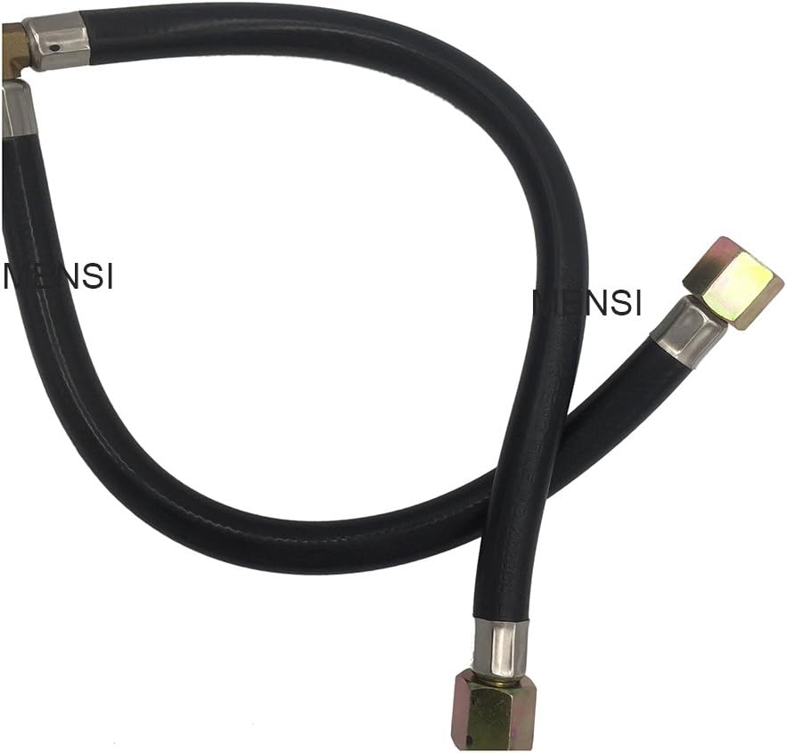 MENSI 3/8" Flare Gas Grill Flexible Connection Pipe Y Splitter Propane Hose assemly Parts Inlet Pipe
