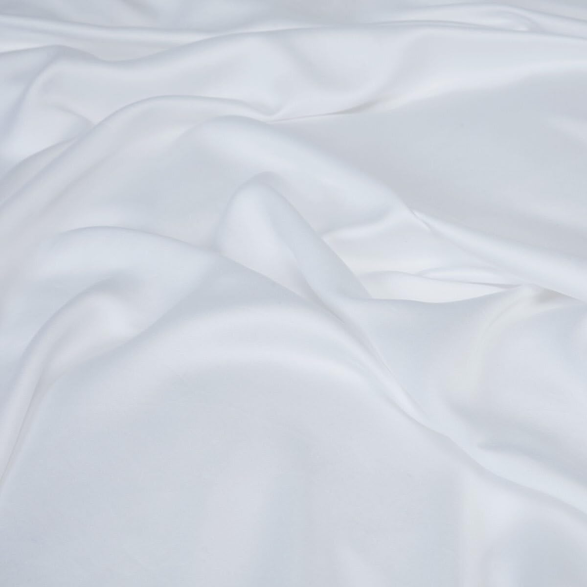 Waterlily 100% Bamboo Lyocell Bedding Set 3 Pcs Duvet Cover & Pillowcases Double King Organic Natural Soft Vegan Silk Luxury Bed Linen (White - Image 2