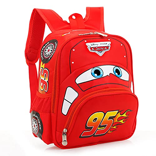 Cars Lightning Mcqueen Bolsa para niños de 3 a 6 años, Mochila de Seguridad para niños, niños,...