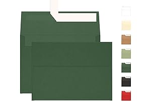 Goefun 100 Pack Green Envelopes 5x7