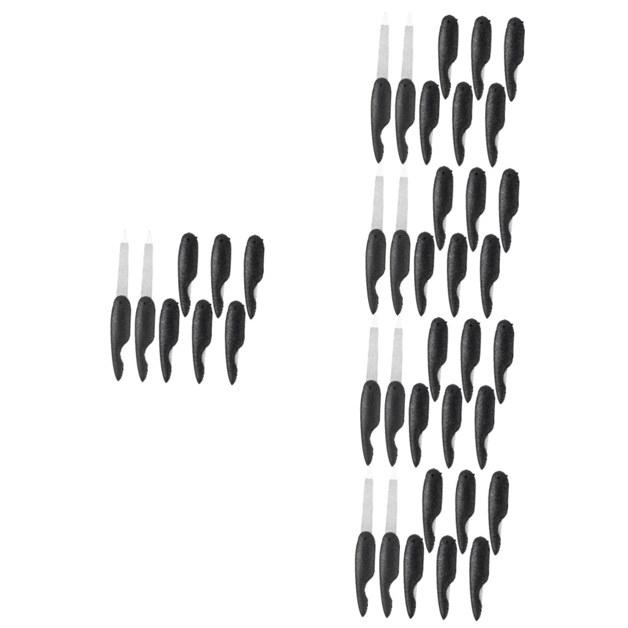 40 Pz lima per unghie pieghevole lima per unghie per unghie naturali strumenti per manicure e pedicure unghia para uñas tamponi per unghie piccole lime per unghie addominali Black