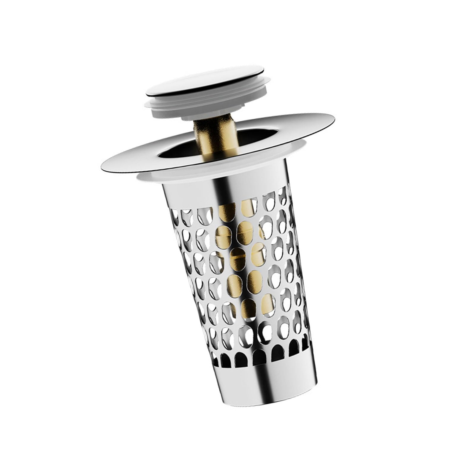 Nvoqilin Small Single Metal Drain Filter Bounce Cores Sink Drain Plug Sink Basins Drains Basket Sinks Stoppers For Bathroom Kitchen Enduring Kitchen Drainers For Bathroom Stoppers