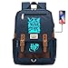 Sac d'école Lumineux Harry Pott pour Enfants Sac à Dos de Voyage léger, adapté aux élèves de 6 à 15 Ans Sac à Dos Bleu Marine 42 × 30 × 16CM # 19