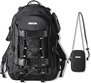 [バビリアン] 【公式】 Deluxe Backpack 37L Black Unisex 韓国 リュックサック バッグ 多機能 大容量 ノートパソコン 収納 通勤 出張 旅行 通学 メンズ/レディース 人気 おしゃれ カジュアル リュック [並行輸入品]