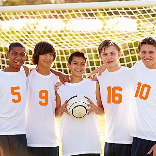 Flocage maillot football et basketball avec numéros thermocollants 20cm