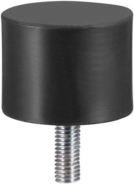 sourcing map M8 Thread Rubber Mounts,Vibration Isolators,Cylindrical Shock Absorber with Studs 40mm x 30mm - Image 4