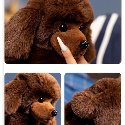 champracer Kuscheltier Teddy Pudel Plüschtier Kuscheltier Hund Simuliertes Tier Hund Plüschtier Plüschhund Puppe Stofftier Hund Geschenke für Jungen Mädchen (20cm,Weiß)