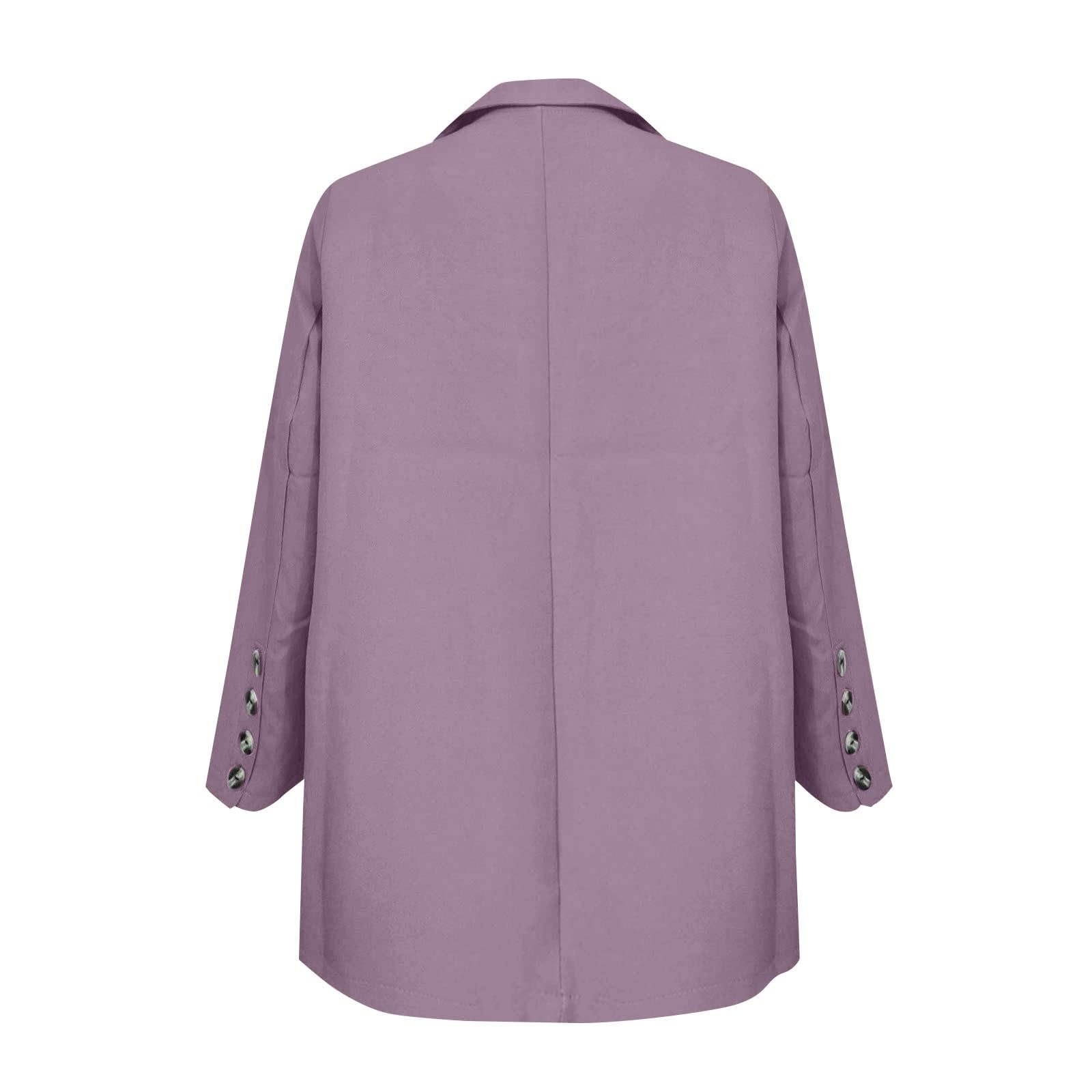 Completo Donna Estivo Elegante - Completi Donna Estivi Sportivi Completo da in Due Pezzi con Revers Completo da Lavoro Manica Lunga Bottoni Giacca E Pantalone Slim Fit E Ampio