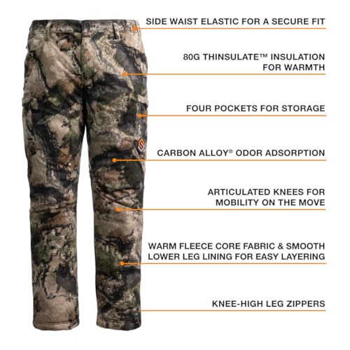 ScentLok Wind Brace Pro Insulated and Windproof Fleece Camo Hunting Pants3