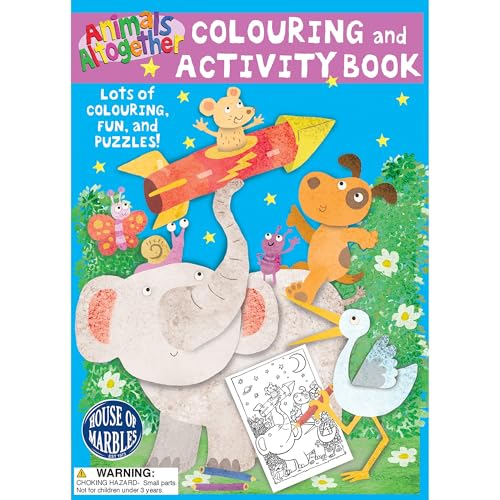 House of Marbles Animals Altogether Colouring Book