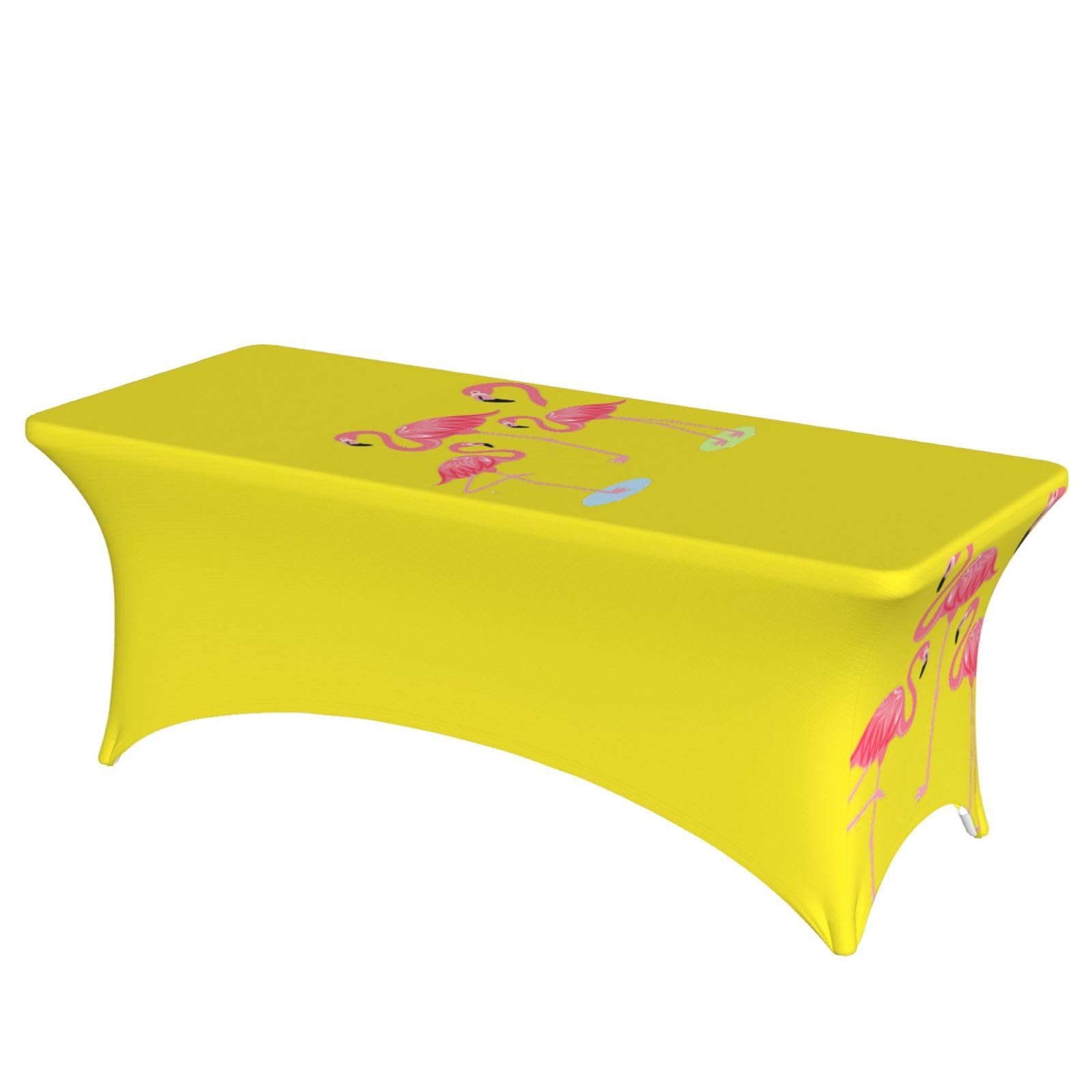 PPHGUT Four Flamingos Print Rectangular Tablecloth Dining Party Home Office Wedding Outdoor Events Table Cover