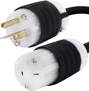NEMA 5-20 Extension Power Cord - 50 Foot, 20A/125V - UL Listed - Iron Box Part # IBX-1010-50 (50 ft, Built)