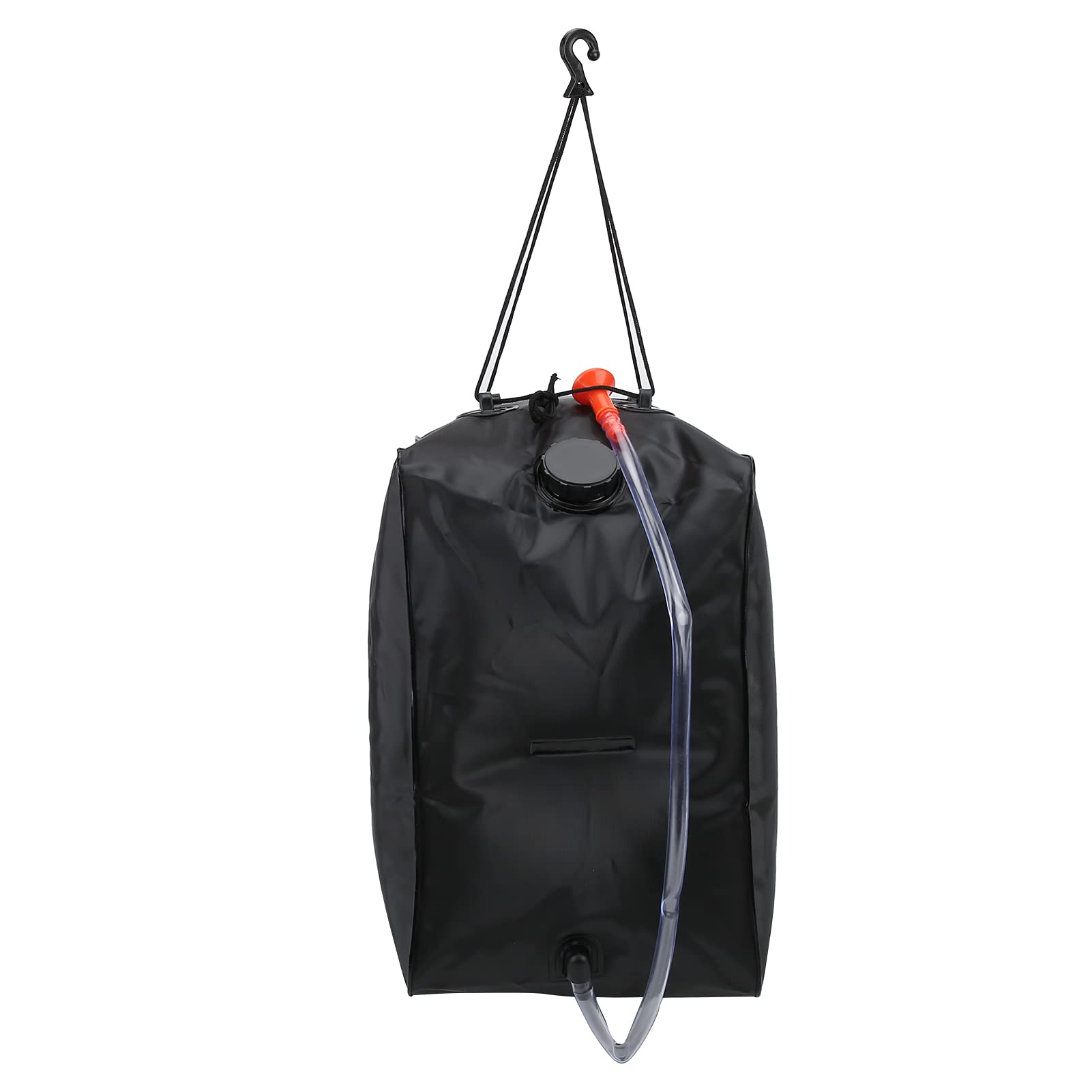 40L Solar Shower Bag Durable Portable Solar Heated Bag for Outdoor Camping Black PVC 10 Gallons