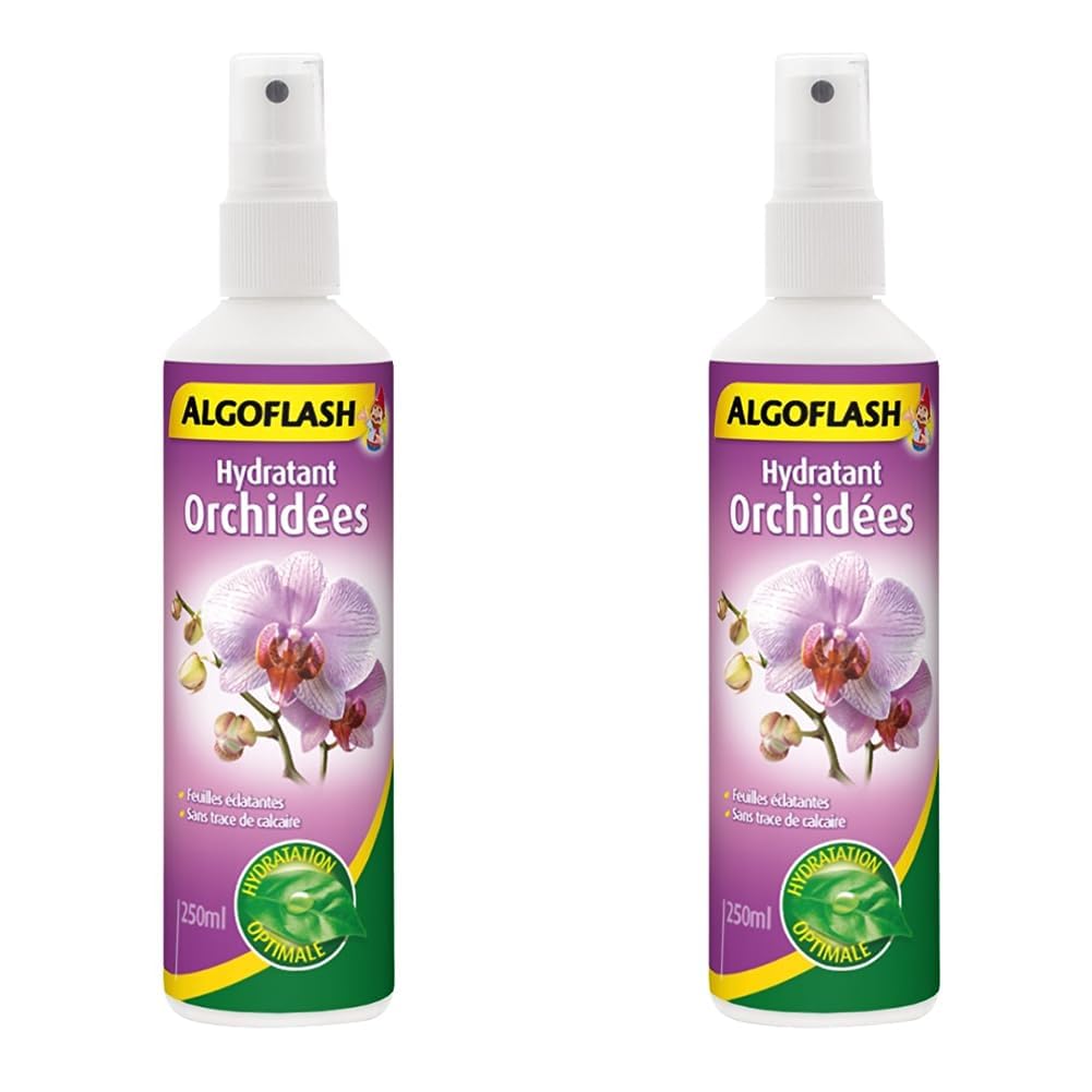ALGOFLASH Orchidées Hydratant Vaporisation 1 x Jour 250 ml Lot de 2 AORCHYDRA250N