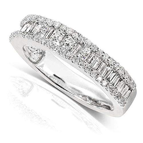 Kobelli Diamond Wedding Band 3/5 carat (ctw) in 14K White Gold2