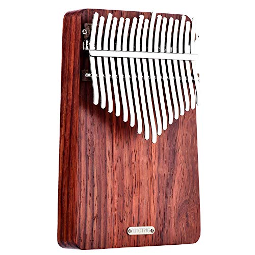Kalimba 17 touches en acajou, cadeau musical piano à doigt mbira