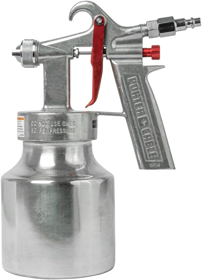 Porter-Cable Max 50 PSI 1 qt. Air LVLP Pressure Feed Bleeder Spray Gun PXCM010-0012