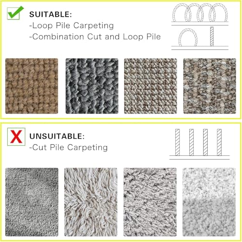 Image of WILLBOND Carpet Cord Cover Cable Protector Floor Cover Cable Protector Management Only for Commercial Office Carpet(9.84 ft,Grey)