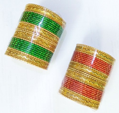 Yuktha Eternals Party Wear Attractive Multicolored 144 (6 Multi Colors x 24 Bangles) Bangles For Girls & Womens Ethnic Traditional Jewelry (2.6 Inches)