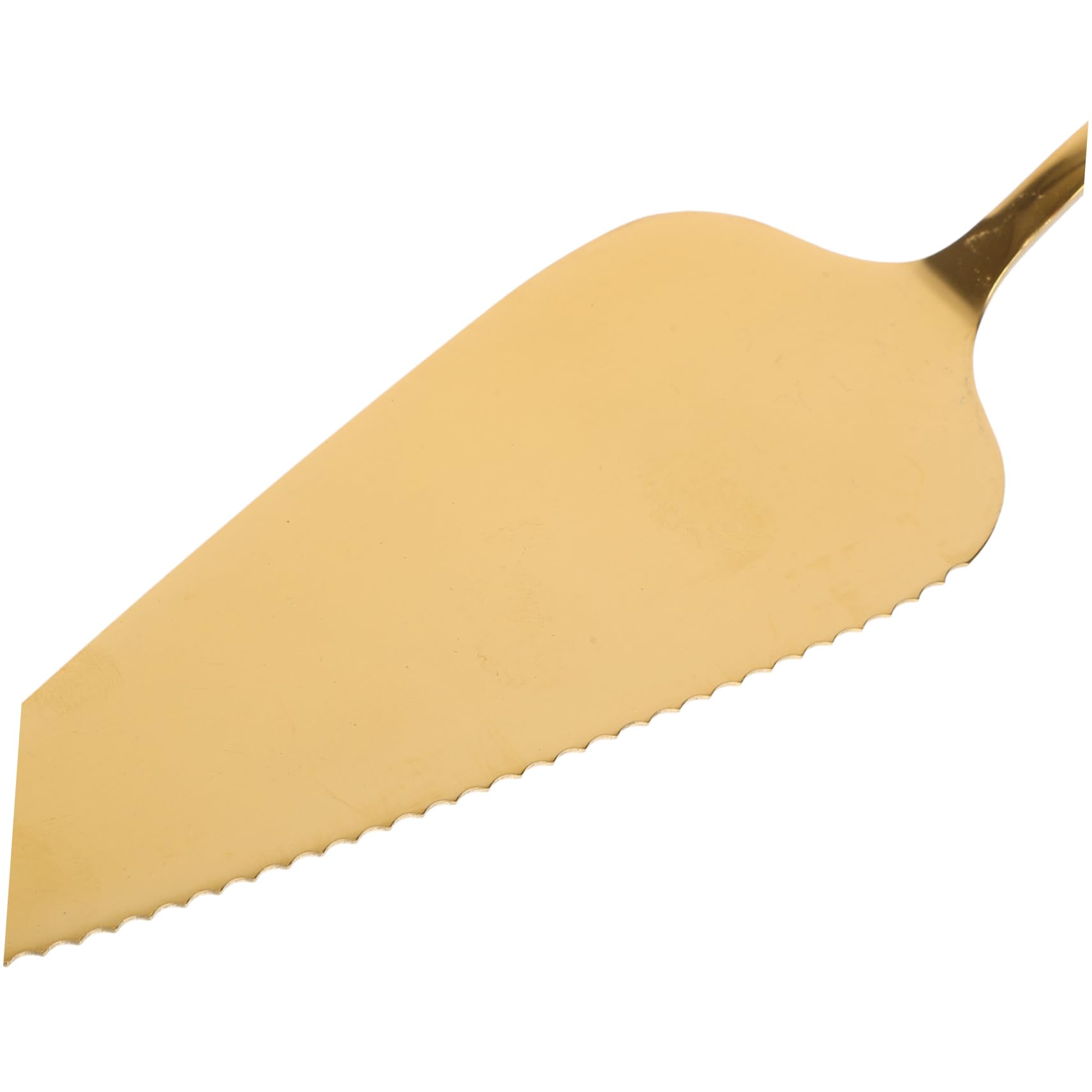 AUTSUPPL 1 Set Cake Knife Set Golden Cake Cutter Cake Smoothing Spatula Cake Shovel Cake Cutting for Wedding Pie Slicer Server Party Cake Server Wedding Cake Knife Server Stainless Steel