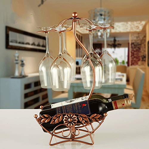Soporte para botellas de vino metálico para 2 botellas miniatura 2